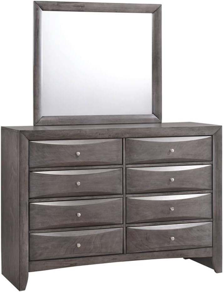 Picket House Furnishings Madison King Storage 6 Piece Bedroom Set in Gray