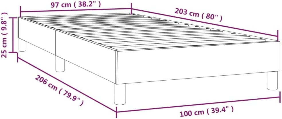Light Grey Twin XL Fabric Bed Frame with Breathable Polyester Cover and Sturdy Plywood Platform for Modern Bedrooms