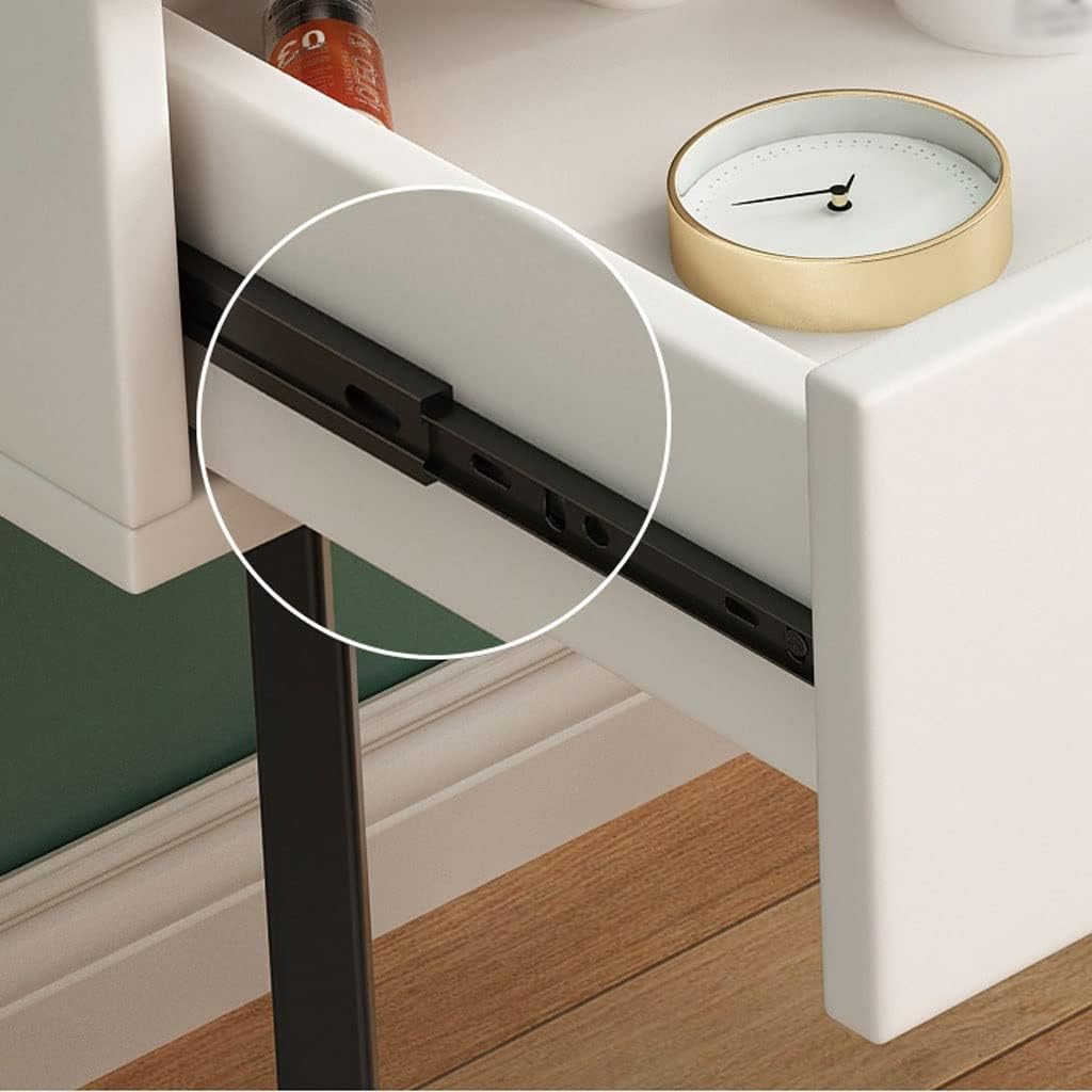 Vanity Benches Vanity Table Set Bedroom Small Apartment with Drawer Dresser Cosmetic Storage Table with Mirror, Dressing Stool (Color : A)