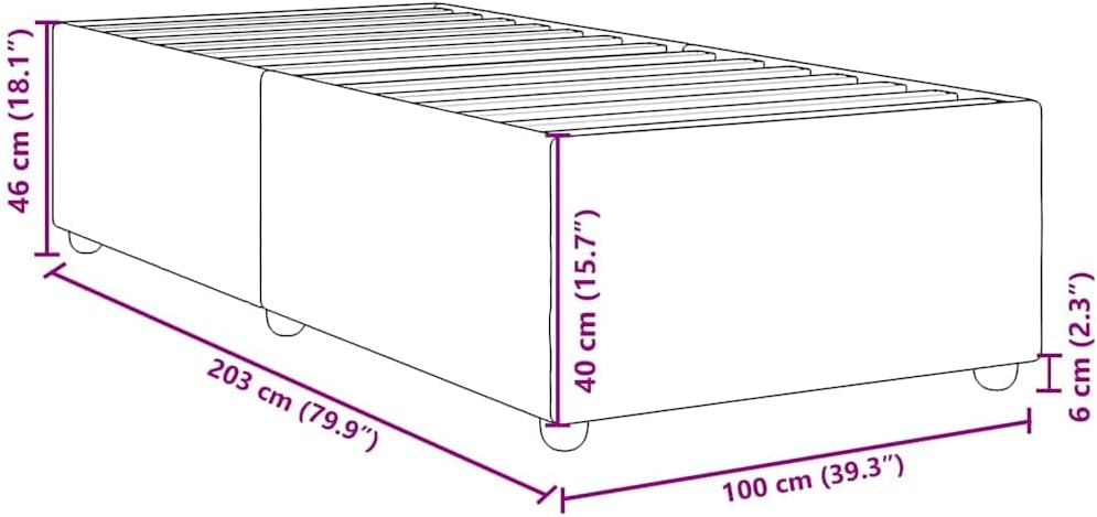 Twin XL Bed Frame Dark Grey 100% Polyester Plywood Engineered Wood Modern Upholstered Platform with Built-in Slats for Mattress Support Durable Breathable Fabric Easy Assembly
