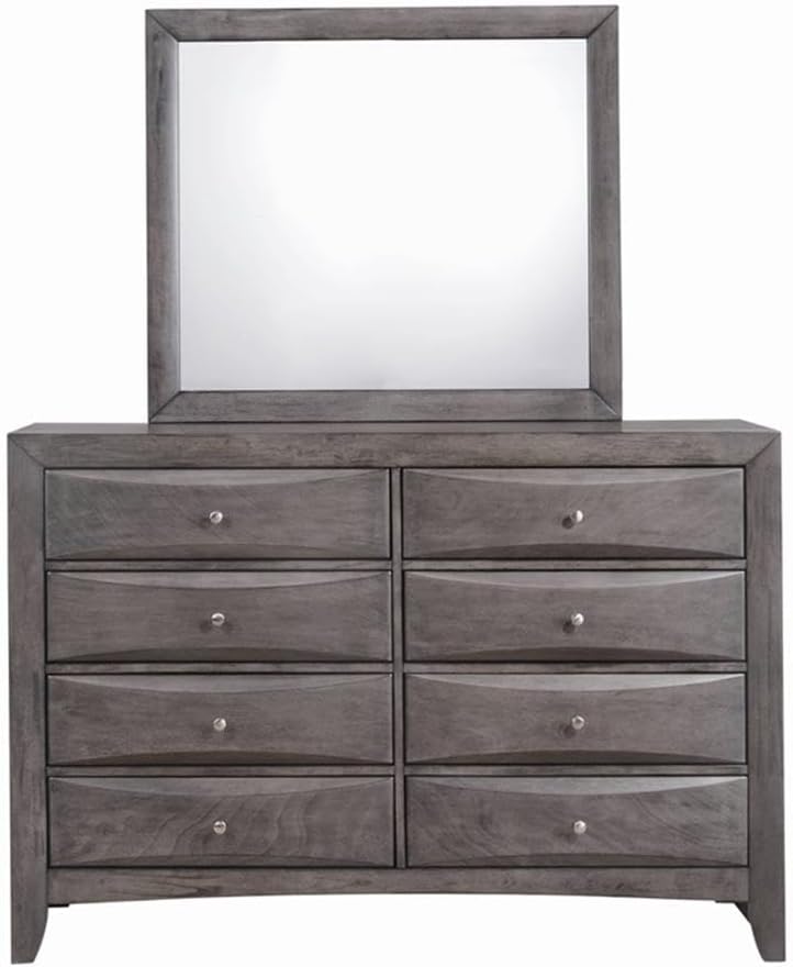Picket House Furnishings Madison King Storage 6 Piece Bedroom Set in Gray