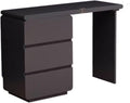 Makeup Vanity Desk Makeup Table Solid Wood Dresser Simple Modern Multiple Level Lockers Integrated Movable Corner Dresser Dressing Table(Gris,110cm)