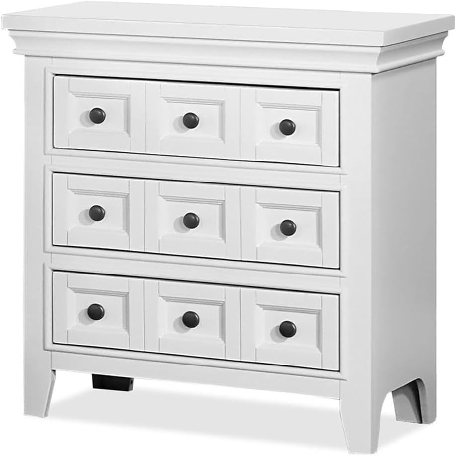 Furniture of America Ender 3pc White Wood Bedroom Set - King + 2 Nightstands