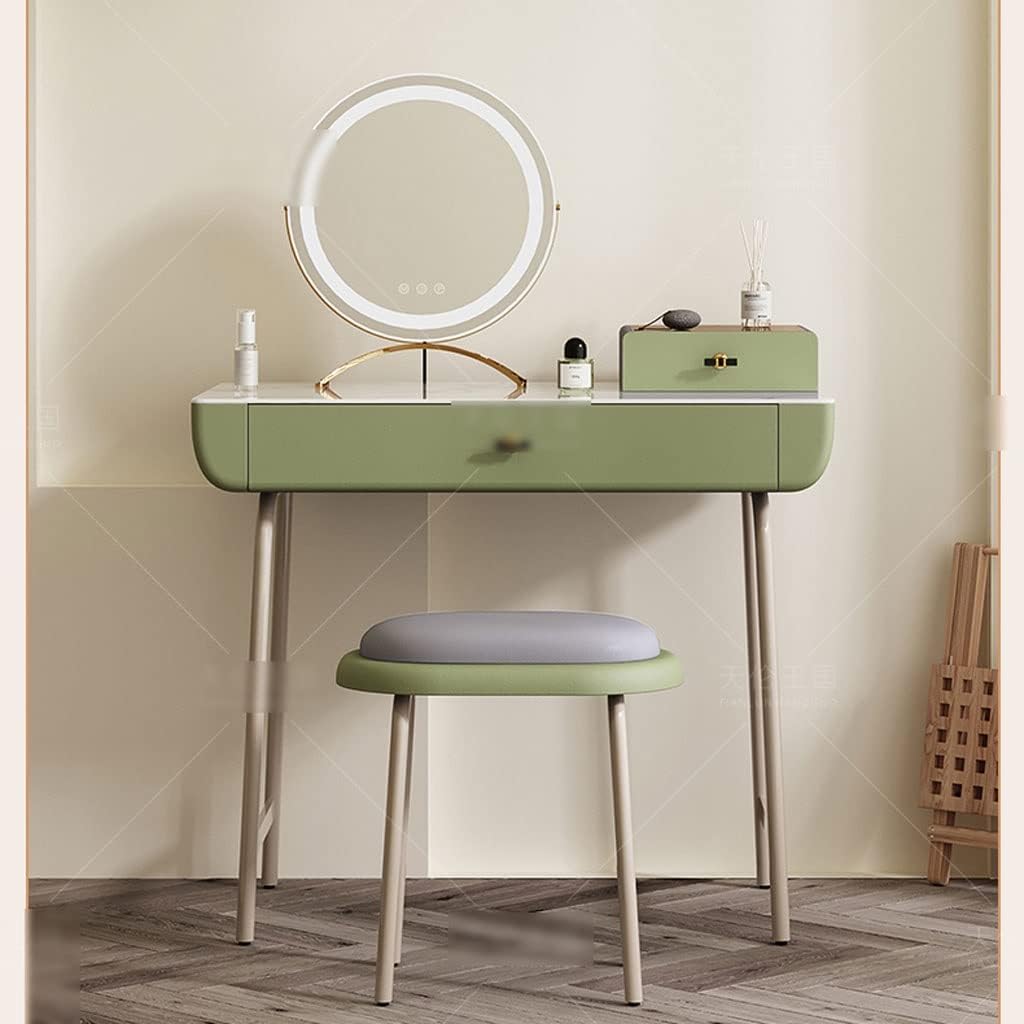 Vanity Benches Vanity Desk Set Modern Ladies Dresser Simple Dresser Multifunctional Bedroom Small Dresser with Stool (Color : A)