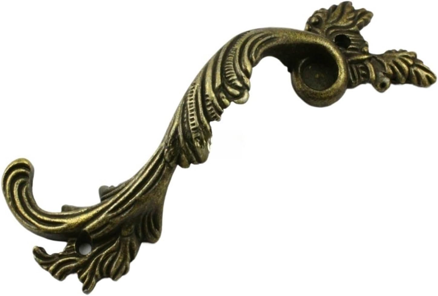 Wen ST 20 Pieces Antique Brass Furniture Handle Cabinet Knob Jewelry Box Handle Knob Drawer Pull / 128mm