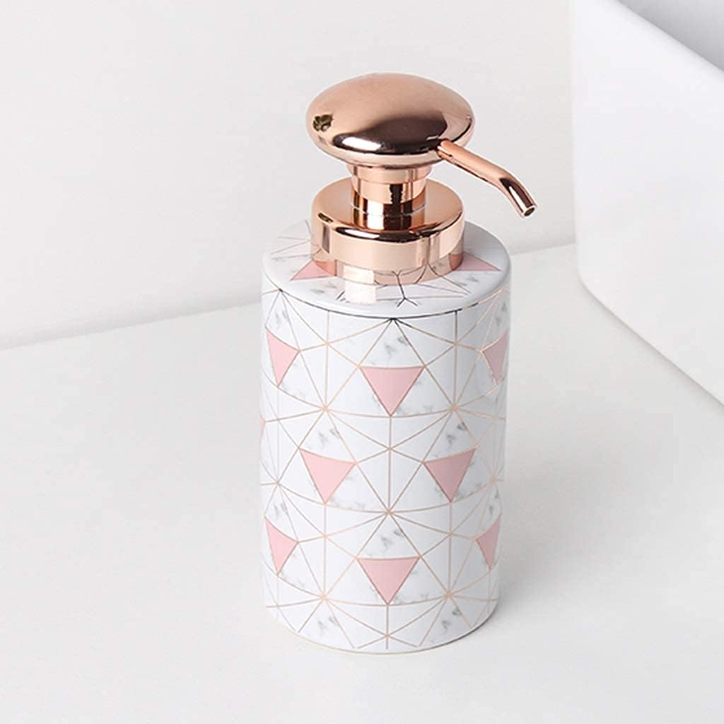 Vanity Bathroom Decor, Modern Bathroom Accessories Set Creative European Wash Cup Bathroom Accessories Kit Bathroom Soap Dispenser Set Housewarming Gift(B)
