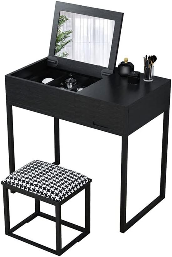 Vanity Benches Vanity Table Minimalist Dresser Multifunctional Table Modern Ladies Dresser Bedroom Small Dresser with Stools and Drawers (Color : A)