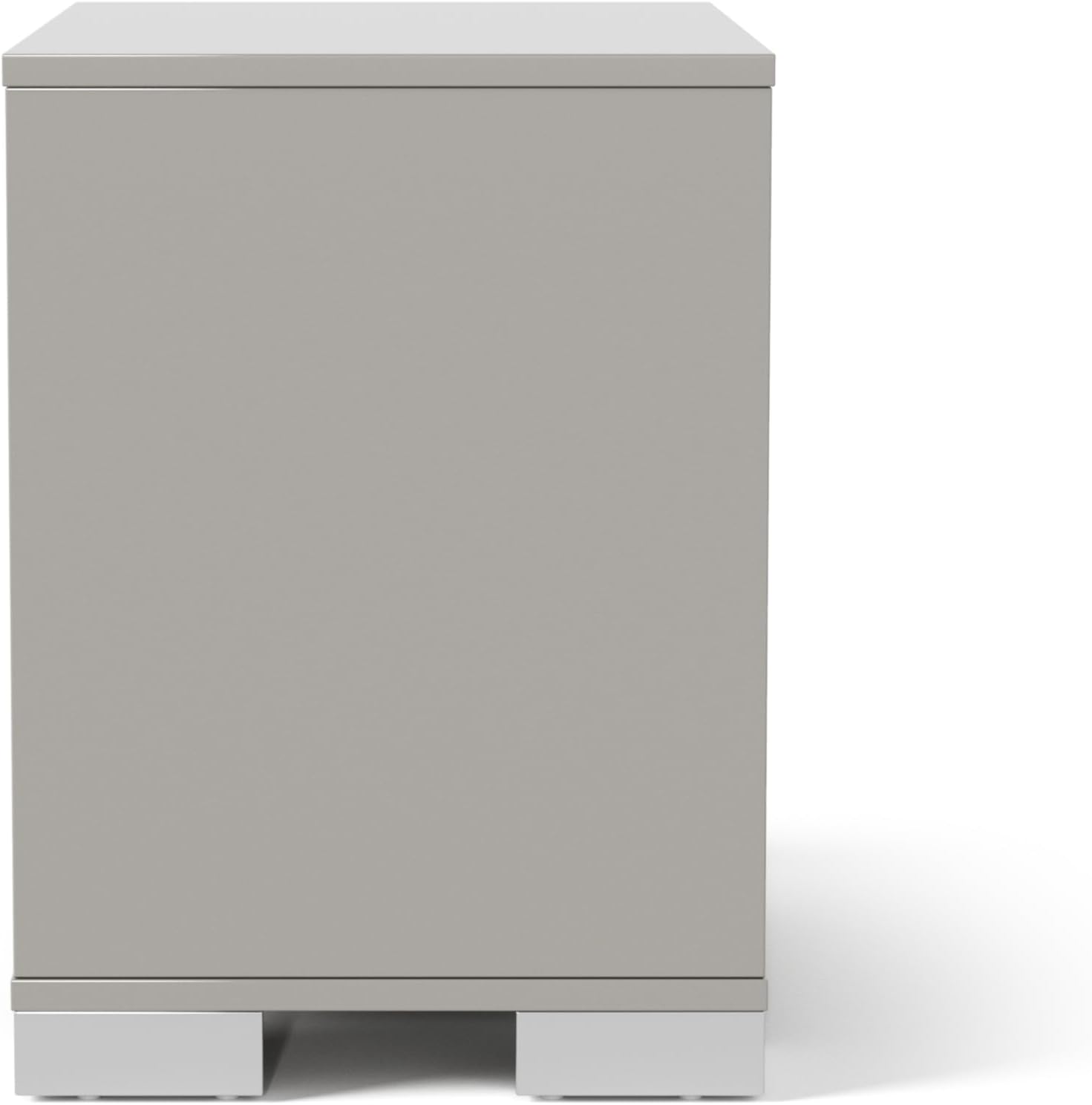 Furniture of America Alistair Modern Wood 3-Piece Bedroom Collection with Bed Frame and 2-Drawer Nightstands Set of 2, Box Spring Required, Light Taupe, Queen