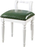 BTZHY Vanity Chair,Backrest Piano Stool, Leather Vanity Benches Footstools, Makeup Seat, Garden Stools, Dressing Stools, Living Room and Bedroom Desk Stools