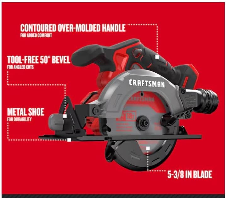 CRAFTSMEN V20 20-volt Max 6-Tool Power Tool Combo Kit with Soft Case (2-Batteries and Charger Included)