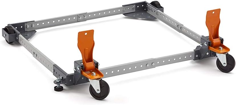 BORA Universal Mobile Base PM-1050 and POWERTEC UT1002 Multipurpose Tool Stand with 14' x 25' Split MDF Top