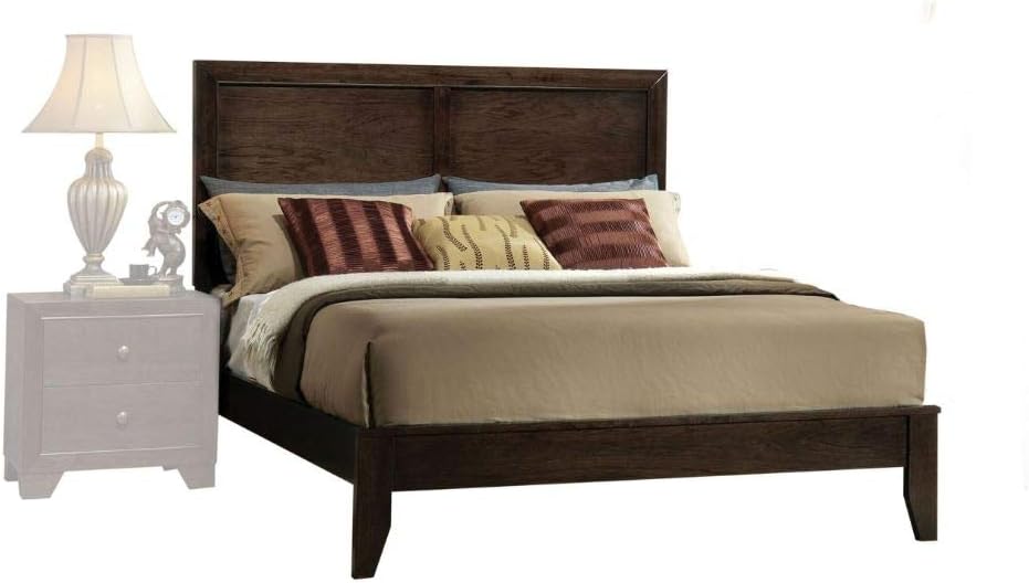 Acme Madison Queen Wooden Panel Bed in Espresso