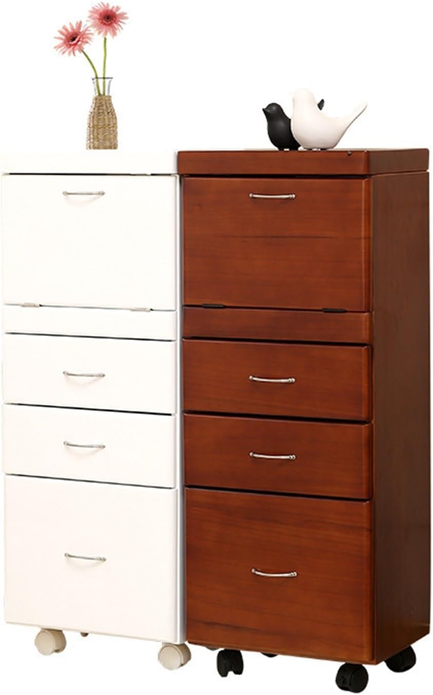 Moveable Vanity Desk with Mirror for Small Spaces Bathroom Storage Cabinet Wood Makeup Dressing Table with Drawers for Bedroom Small Corner Floor Cabinet,Ideal for Home