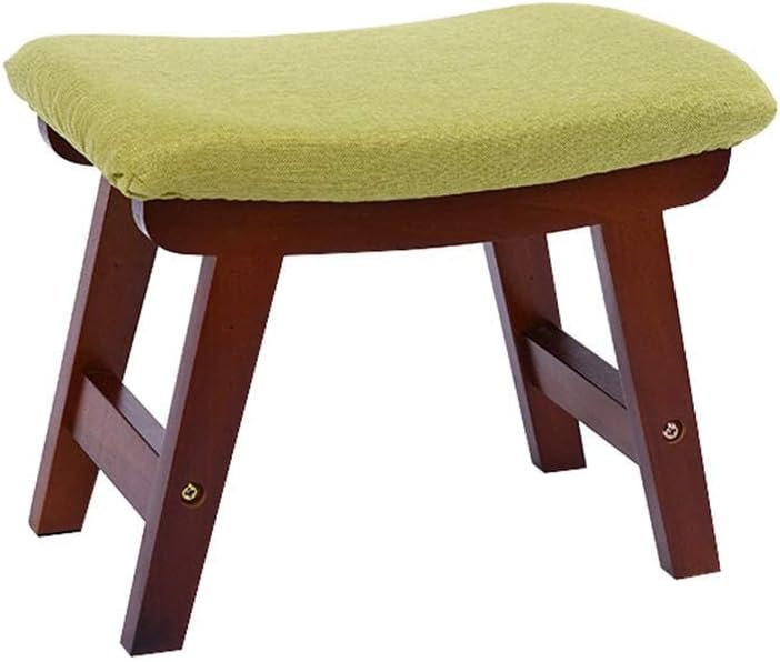 BTZHY Vanity Chair,Change Shoes Footstool Small Bench Low Stools Pouffe Ottoman Upholstered Makeup Stool Wooden Strong and Durable for Indoor and Outdoor with 4 Legs