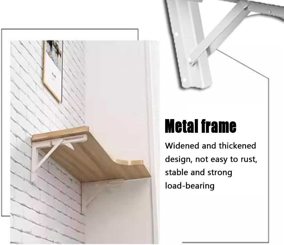 Wall Mount Corner Workbench Folding Wall Shelf L Shaped Desk Wall Mounted Folding Table Wooden Fold Down Floating Desk for Study Writing Gaming(Walnut,100x60cm/39x23.6in)