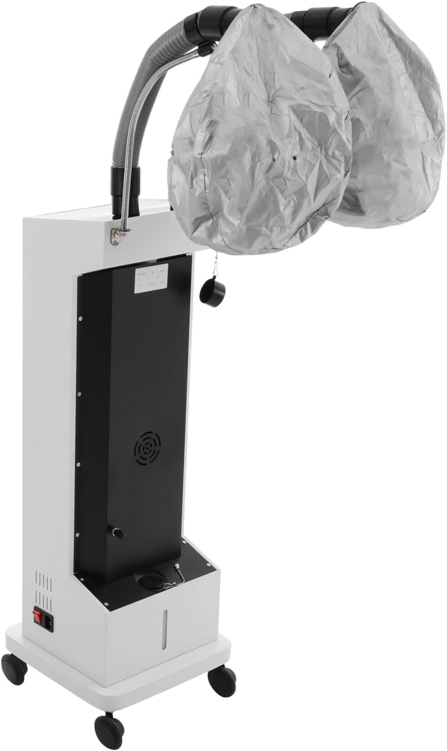 TFCFL 650W Professional Hair Steamer with Nano Mist, 5 Modes (Color/Care/SPA), Adjustable Timer & Temp, 0.32gal Tank & Mobility Base - for Salon & Home Deep Conditioning Treatments (White)