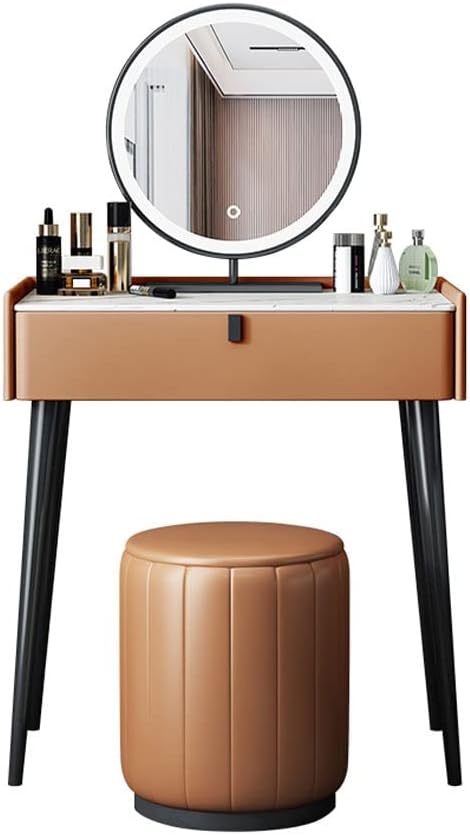 Vanity Benches Vanity Table Set Bedroom Modern Dresser Ladies Fashion Dresser Dresser Storage Cabinet Dresser with Drawers (Color : A, Size : L60cm)