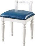 BTZHY Vanity Chair,Backrest Piano Stool, Leather Vanity Benches Footstools, Makeup Seat, Garden Stools, Dressing Stools, Living Room and Bedroom Desk Stools