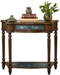 Vanity Benches Entrance Table Retro Entry Table Living Room Side Table Bedroom Small Dressing Table Women's Vanity Table (Color : A)