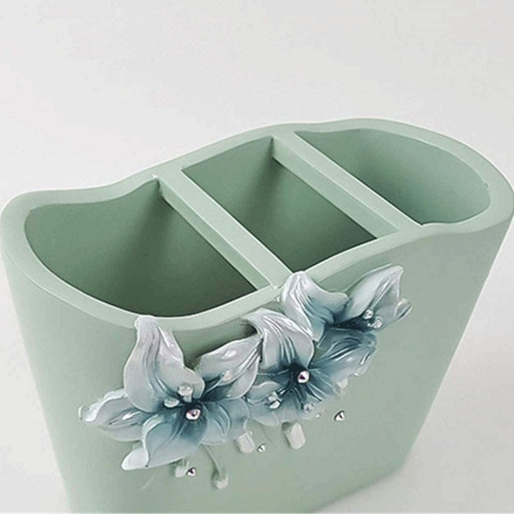 Vanity Bathroom Decor, Bathroom Accessories Set 5 Pieces Bath Ensemble Includes Soap Dispenser Toothbrush Holder Tooth Cup Soap Dish Green Housewarming Gift
