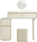 Compact Vanity Narrow Vanity with Mirror Drawer Cabinet New Roman Design for Bedroom Corner Space Saving