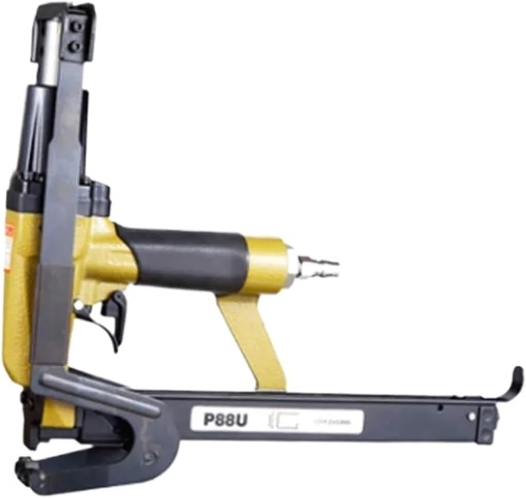 Pneumatic Nailing Gun, Brown Chip Air Nailing Gun, Sofa Cushion Cloth Blanket Woodworking Pneumatic Nail Gun Air Stapler P88U,DIY Tools