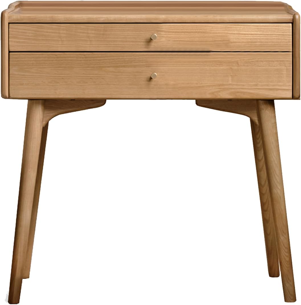Small Vanity Desk, Solid Wood Dressing Table with Drawer Divider, Study Desk and Vanity Desk for Bedroom, 18' D x 24' W x 32' H
