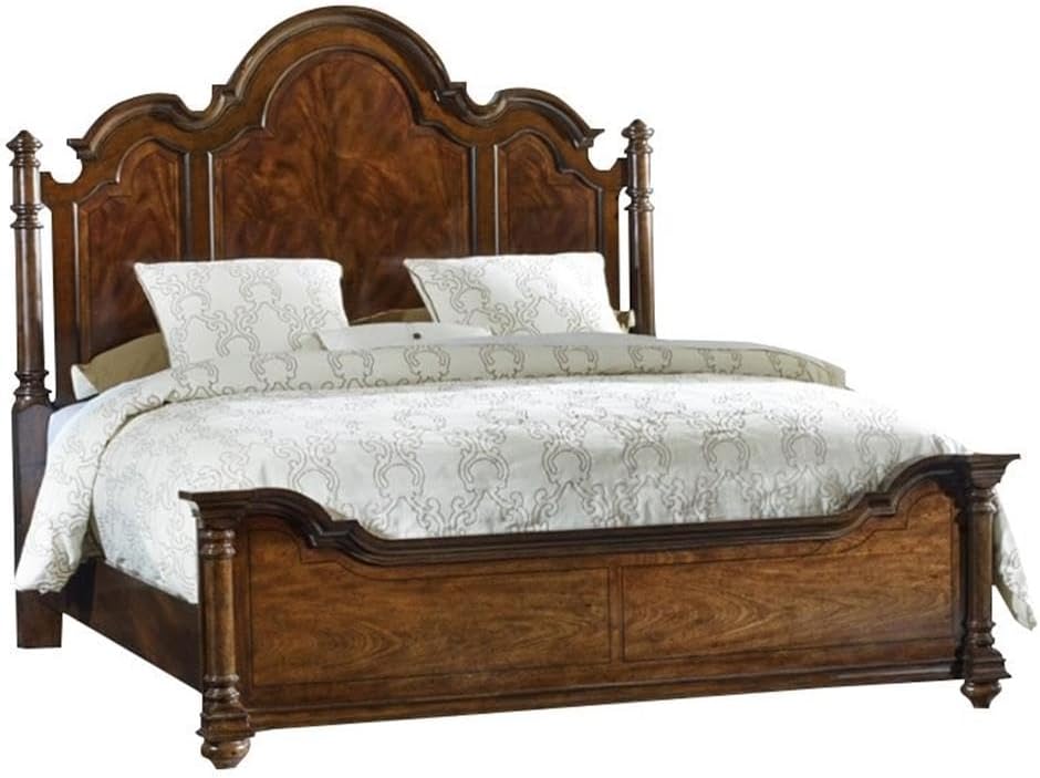 Hooker Furniture Leesburg King Poster Panel Bed in Mahogany