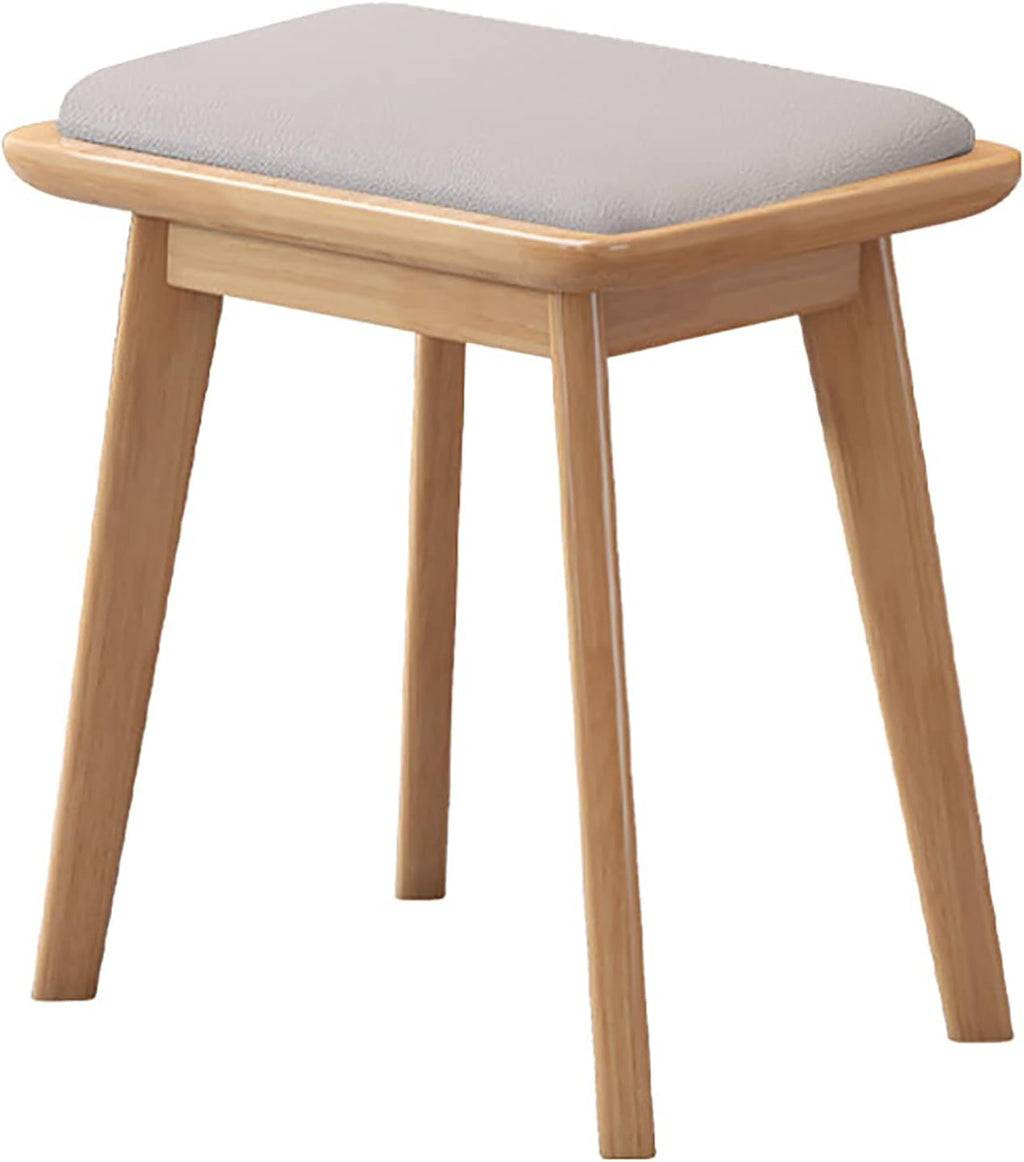 BTZHY Vanity Chair,Vanity Stool,Modern Upholstered Makeup Dressing Bench Footstool Side Table Seat Dressing Chair,Piano Seat with Padded Cushion and Solid Wood Leg
