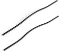 Goo-Ki Low Profile Matte Black Cabinet Pulls, Double Hole Centers (17.6''/18.9'') Zinc Alloy Handle for Drawer Cupboard Wardrobe,6 Packed