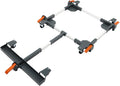 Adjustable Mobile Base with 6 Wheels, Heavy Duty Mobile Bases with Foot Brake, 20.7-28.15 in Horizontal Range, 23.45-76.61 in Longitudinal Range, Mobile Base for Factories and Homes