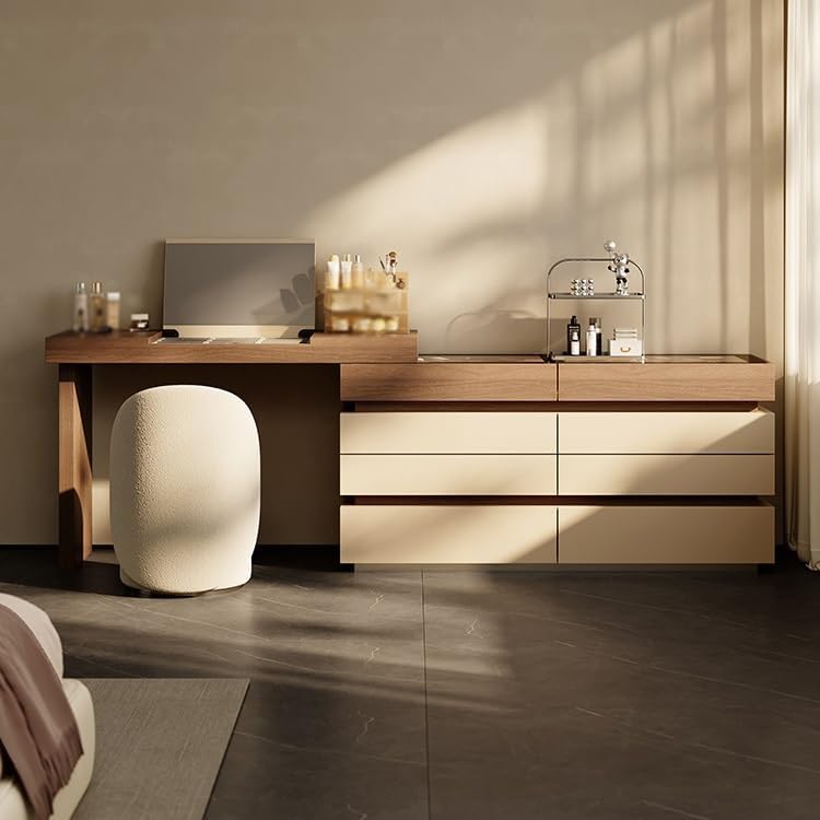Vanity Desk Dressing Table Bedroom Minimalist Solid Wood Flip-top Corner Dressing Table Desk Makeup Table Tocadores para Habitación
