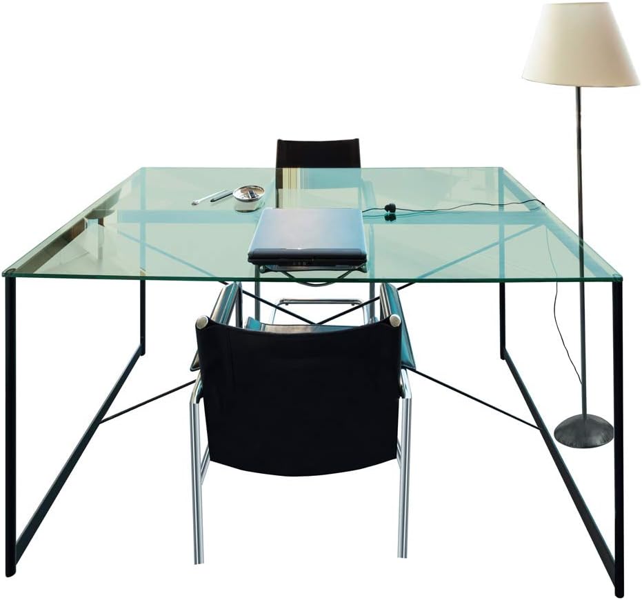 Dulles Glass 54 inch Square Glass Table Top - Tempered - 1/4' Thick Glass Surface, Safe Flat Polished, Eased Corners, Multipurpose for Dining Table, Patio, Coffee and End Table