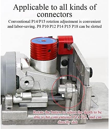 Biscuit Joiner, Lamino Slotting Machine for Woodworking,and Cabinet Connector Tool for Precise Boring and Tenon Making