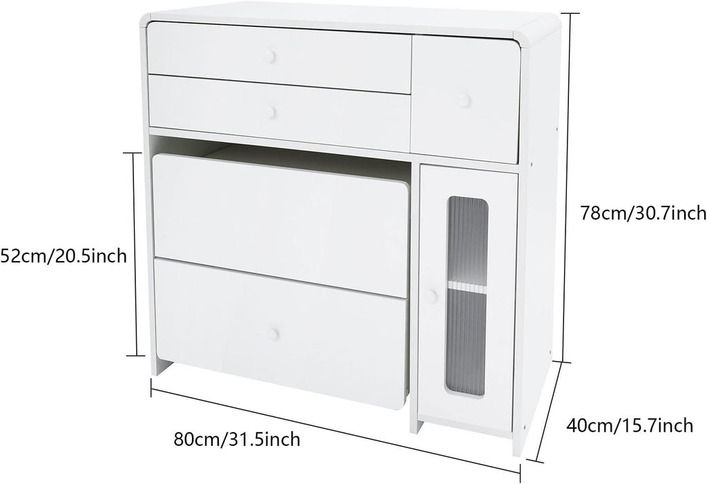Makeup Vanity Desk, Corner Makeup Table, Makeup Vanity Table for Compact Space Homes, Apartments & Dormitories (31.5 x 15.7 x 30.7)