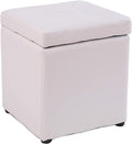 BTZHY Vanity Chair,Square Storage Upholstered Footstool, PU Leather Makeup Dressing Stool,Shoe Bench Vanity Stool Piano Seat n Functional Stool Sofa Stool