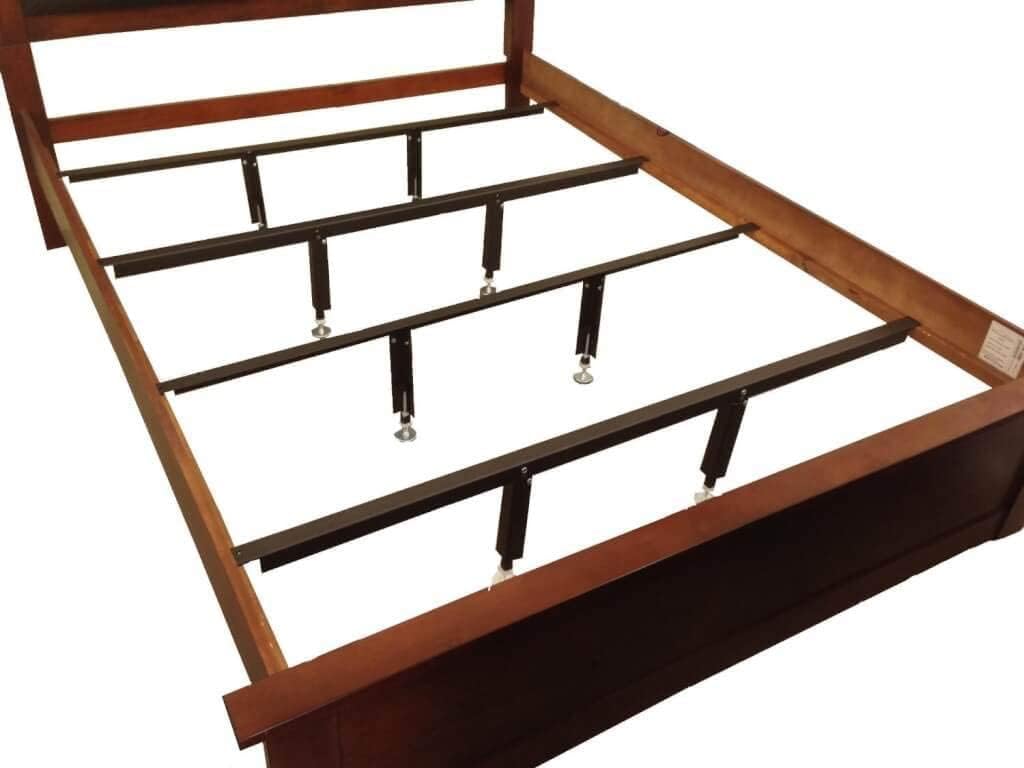 Glideaway Heavy Duty Steel Bed Frame Center Support, Universal Metal Replacement Slats, for Wooden Beds, Extra Support for Bariatric Overweight Persons Queen Size with Non Slip Rubber Grippers