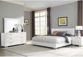Coaster Fine Furniture Felicity 4-piece Eastern King Bedroom Set White High Gloss