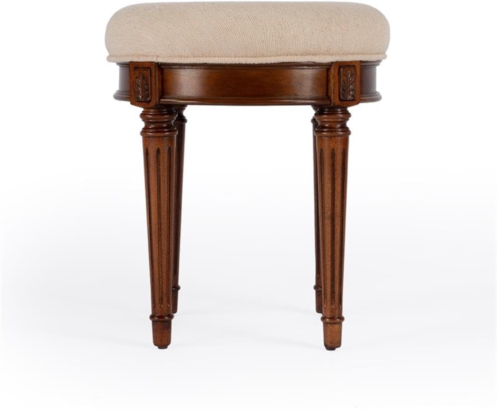 Butler Bernadette Olive Ash Burl Vanity Stool