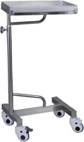 Mayo Instrument Stand with Mobile 4 Caster Base, Adjustable Height 35.4'-55', for Spa, Salon, Clinic, Personal Care(45x35x(90-140) cm)