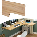 Wall Mount Corner Workbench Folding Wall Shelf L Shaped Desk Wall Mounted Folding Table Wooden Fold Down Floating Desk for Study Writing Gaming(Walnut,100x70cm/39x27.6in)
