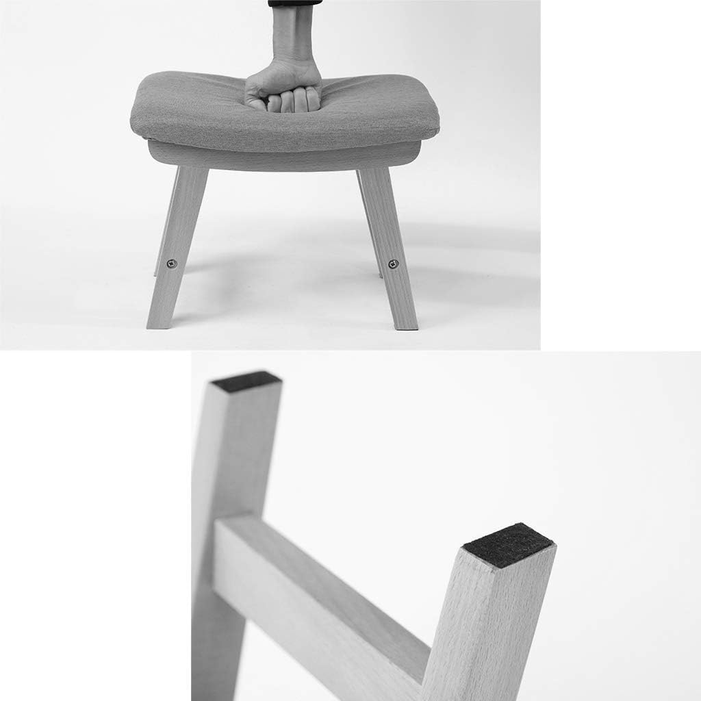 BTZHY Vanity Chair,Change Shoes Footstool Small Bench Low Stools Pouffe Ottoman Upholstered Makeup Stool Wooden Strong and Durable for Indoor and Outdoor with 4 Legs