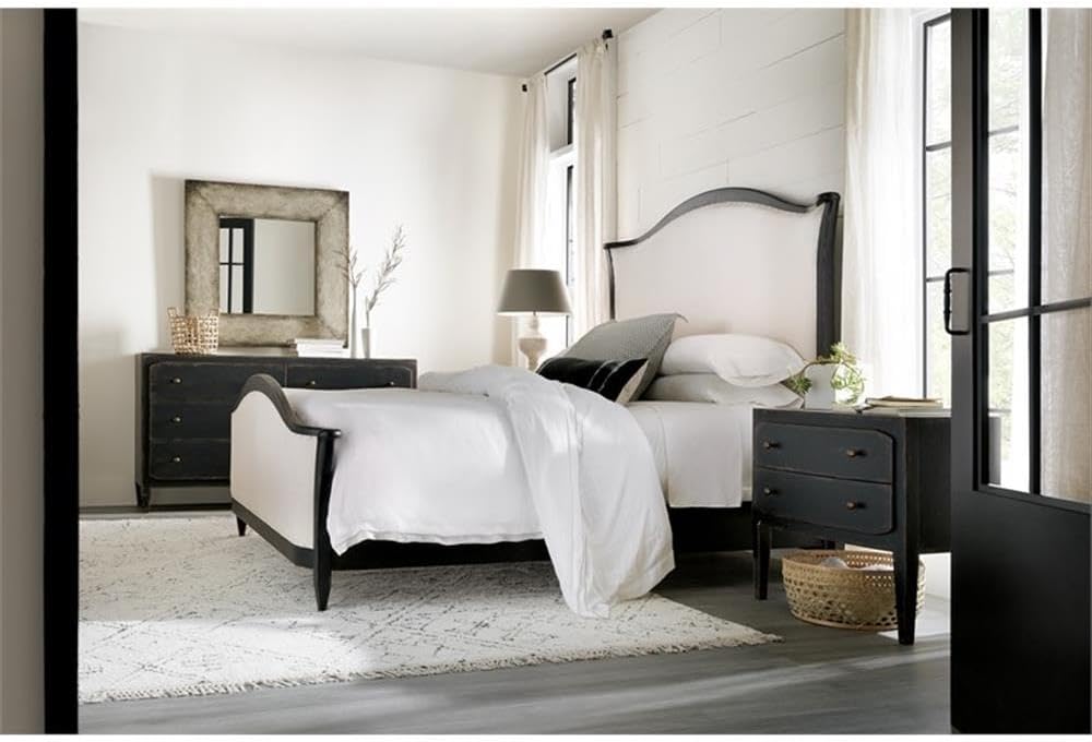 Hooker Furniture Ciao Bella Cal King Upholstered Bed- Black