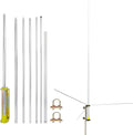 HYS 27MHz CB Base Station Antenna - 3.5dBi High Gain Aluminum Alloy Omni-Directional Antenna for 26-28MHz, for Cobra, Midland, Uniden CB Radios | Handheld, Mobile, Truck & Vehicle Communication