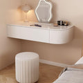 Wall Mounted Makeup Vanity, Floating Vanity Makeup Table, Space-Saving Corner Vanity Desk, Floating Dressing Table, Floating Corner Desk for Bedroom