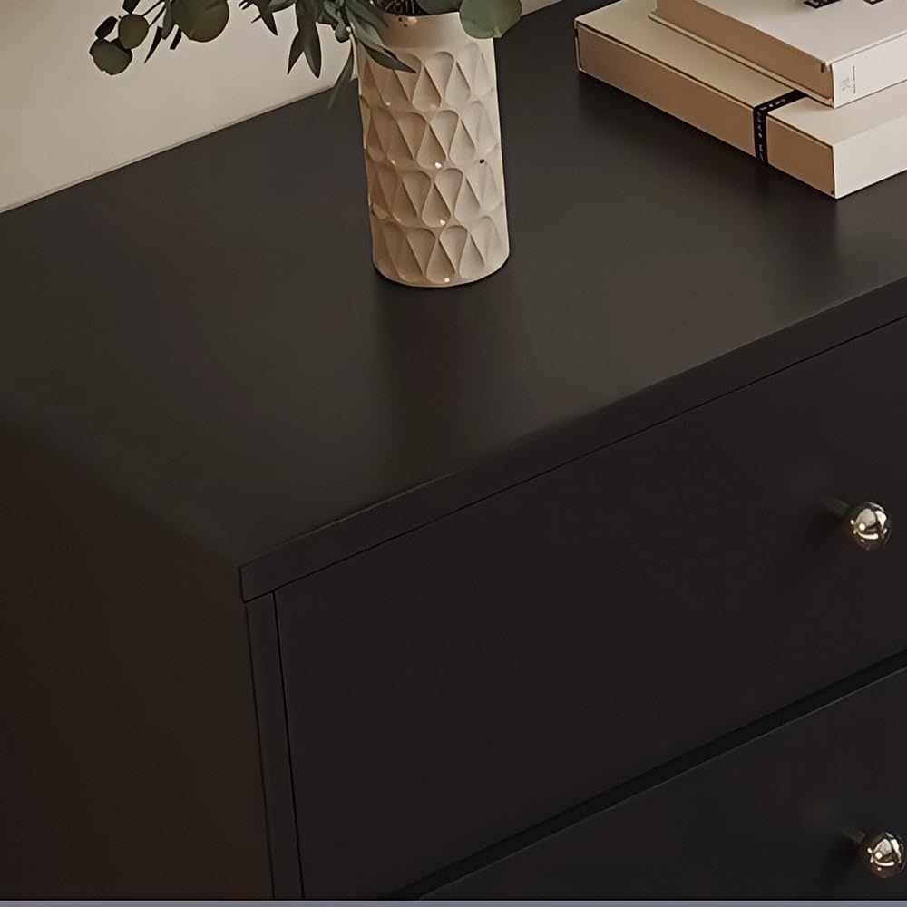 Makeup Table New Chinese Vintage Vanity with Dresser Corner Makeup Table Retro Black for Master Bedroom Vanity Desk