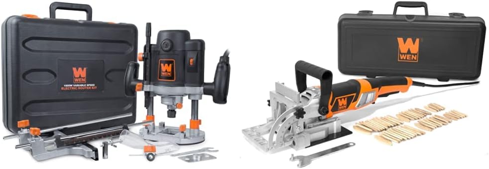 WEN 15-Amp Plunge Router & 8.5-Amp Biscuit Joiner Kit