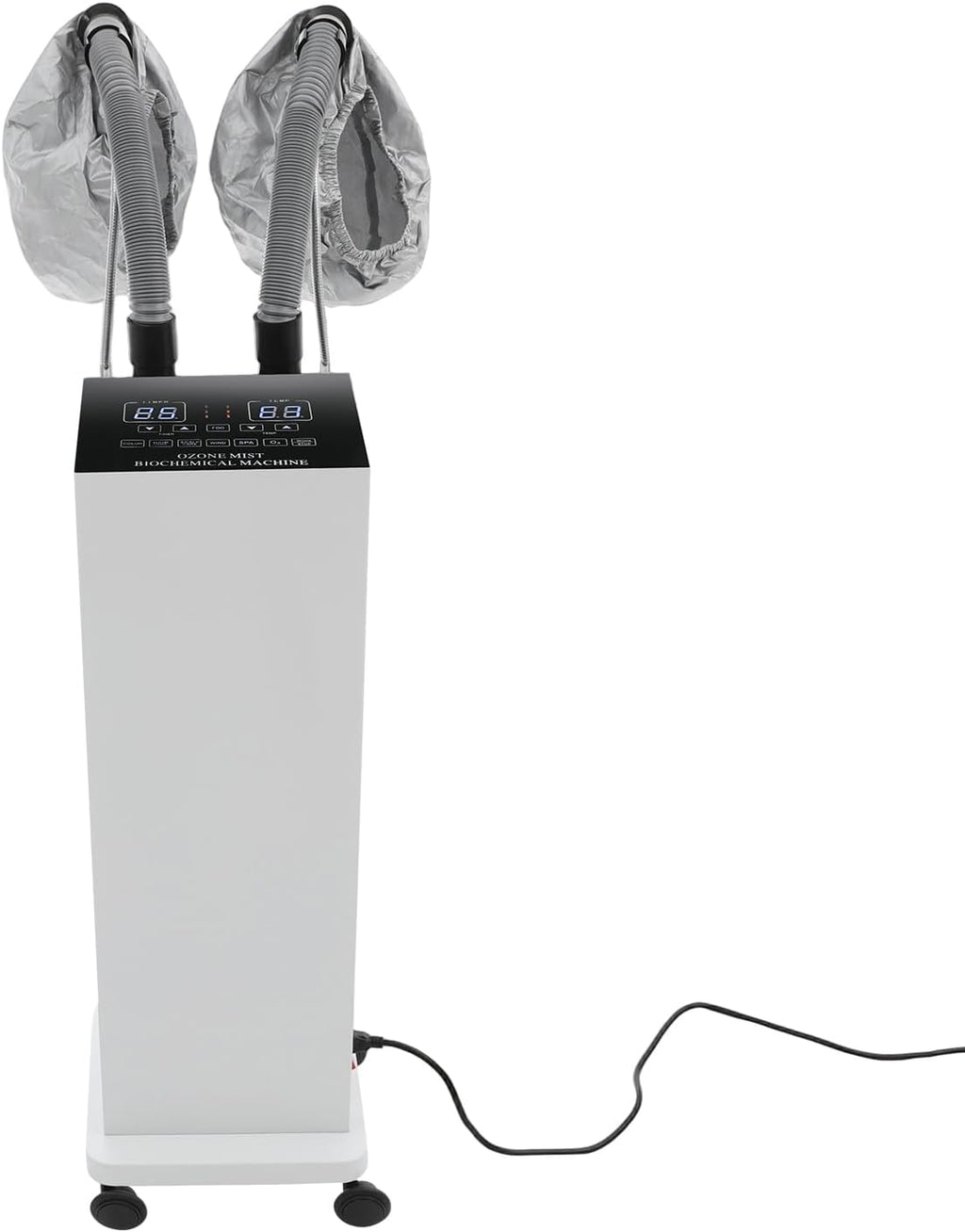 TFCFL 650W Professional Hair Steamer with Nano Mist, 5 Modes (Color/Care/SPA), Adjustable Timer & Temp, 0.32gal Tank & Mobility Base - for Salon & Home Deep Conditioning Treatments (White)