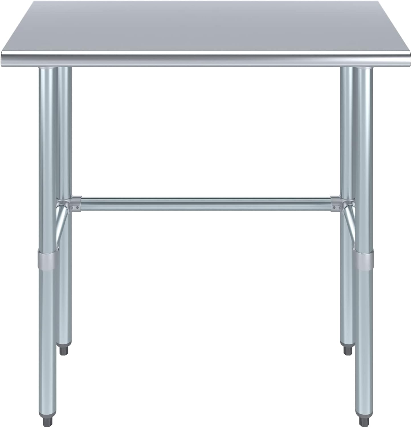 36' x 18' Open Base Stainless Steel Work Table – NSF Certified Commercial Workstation with Galvanized Legs for Kitchens, Food Trucks, Labs & Utility Spaces