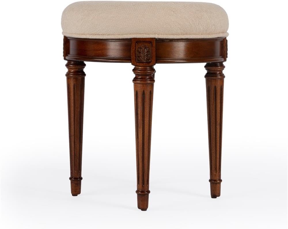 Butler Bernadette Olive Ash Burl Vanity Stool